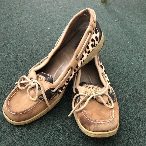Sperry Shoes - Leopard Print Sperry Boat Shoes